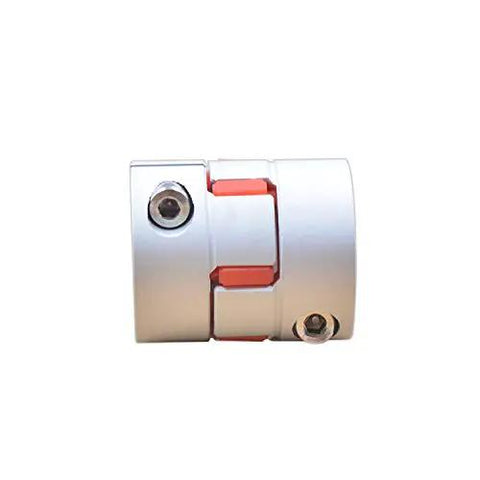 Rock Solid Aluminum Spider Coupling For CNC Stepper Drivers Featuring Slick Elastic Jaw Design And Beast Mode Torque Transfer Compatible With Five To Sixteen Millimeter Shafts side view showing 30mm outer diameter and flexible inner design.