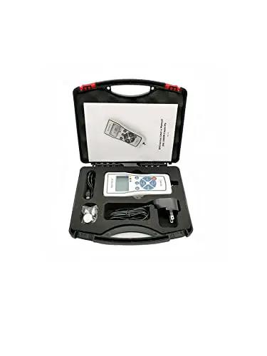 Heavy Duty Digital Force Gauge 200N Push Pull Tester With Peak Hold And Track Mode Plug And Play Usb Output in black carrying case.