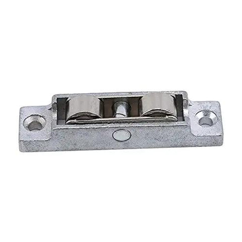 Prime Grade Stainless Steel Double Wheel Sliding Door Rollers And Window Track Pulleys for Rustproof hardware, features flat base and durable design.