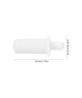 Go To Heavy Duty Blind Repair Pins And Vertical Shutter Clip Kit For Curtain Replacement Hardware Plantation Treatments Quick Snap Fix Window Shades Bundle, white plastic pin measuring 2cm.