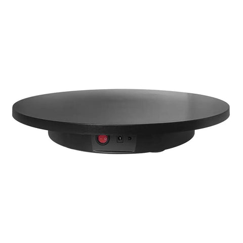 Badass Motorized Rotating Display Stand 16.5 Inch Turntable With Remote Control black platform with controls on the base