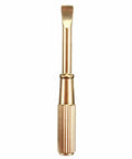Compact Mini Screwdriver With Dang Good Non Slip Grip, Titanium Steel Precision Hand Tool For Jewelry Repairs And Household Tasks, tiny gold tool with textured handle.
