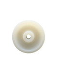 Rock Solid 3 Inch Nylon Caster Wheel Designed For Seamless Glide Over Any Floor Features Bulletproof 3/8 Inch Steel Stem Bore and smooth white nylon face.