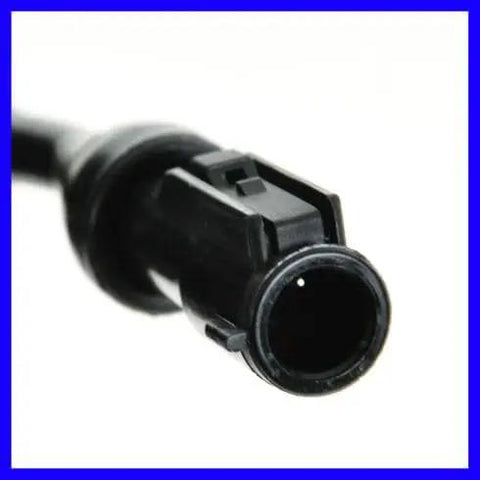 Connector end of a Heavy Duty Front Wheel Bearing and Hub Assembly for Mercury Marauder 2003 2004, detailed view, black plastic.