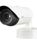 Pro Grade Radiometric Thermal Bullet Cam Kicks Butt with Crisp VGA Clarity and Slick Smart Analytics, Weather Sealed Beast Handles PoE and IP66 Conditions with Ease, Delivers Top Notch Night Vision and Precise Temperature Readings for Your Setup, sleek white design.