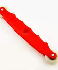 Heavy Hitter Double Head Window Roller With Plastic Handle to Put That Rubber Strip on Window Screens No Sweat Manual Pulley Pressure Wheel Tool for a Super Tight Seal Now in red with dual white wheels.