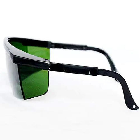Straight Up Pro Level Erbium Laser Safety Glasses Blocking 2940 Nm Waves With OD4plus Optic Density hardened polycarbonate side view