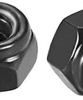 Premium M3 X 0.5mm Hex Lock Nuts Built Like A Tank With Nylon Insert, black zinc plated carbon steel, pack of 100