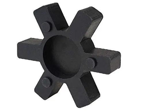 Heavy Duty Spider Insert For Type L Jaw Shaft Coupler Buna Nitrile Rubber Industrial Flex Element L100 Series Replacement Part. Black