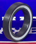 6805-2RS Full Ceramic Sealed Bearing 25x37x7 Si3N4 25mm Bore Bearing side view showcasing the ceramic seal and dimensions.