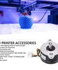 2 Phase 1.8 Step Angle Round Stepper Motor DC2.4V 1A 36mm for 3D Printer Extruder Widely Used in X1 or P1 Series, side view