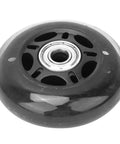 Close-up of a 3 Inch Luggage Caster Replacement Wheel With 608ZZ Bearings, Silent PU Wheel For Suitcases, Durable And Pressure Resistant Castor.