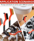 Application scenarios of 3pcs Wire Brushes for Cleaning Rust, Upgrade Wire Brush Set with Brass, Stainless Steel, Nylon Bristles