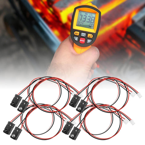 4 Pack Infrared Break Beam Sensor Kit with Split Transmitter and Receiver for Precise Counting and Reliable Detection