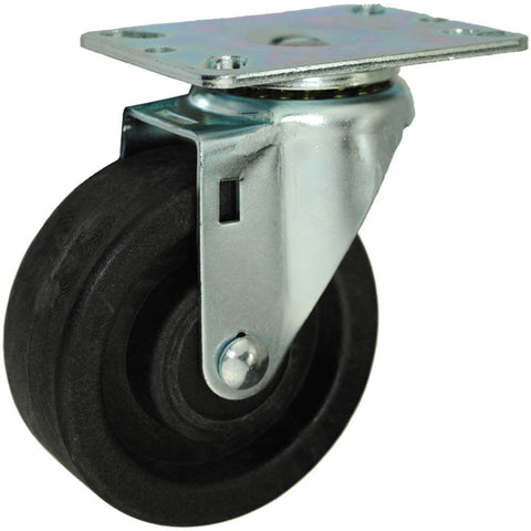 4” Bakery Rack Oven Casters, Handles temperatures up to 475°F Continuous & 550 °F Intermittent, Set of 4 (No Brakes), 4-inch high-temp wheel