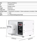 4 rotors 0-300ml/min high flow peristaltic pump 24V stepper motor with dimensions and specifications listed