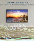 Bang For Your Buck 32 Inch Led Smart Fire Tv With Alexa Voice Remote For Smooth Streaming And Free Live Channels Super Crisp 720P Picture, displaying DTS HD sound.