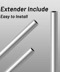 100 Piece Badass Double Head Skirting Pins Nickel Plated Rust Proof Invisible Trim Screws With Extender Bit showing installation extenders.