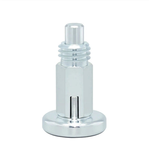 Heavy Duty Stainless Steel Indexing Plunger Spring Rest Position Knob With Lock Pin And M12 Metric Thread detailed view.