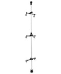 Three Bike Vertical Storage Rack, Floor To Ceiling Freestanding Hanger With 360 Degree Adjustable Hooks, heavy duty bike pole