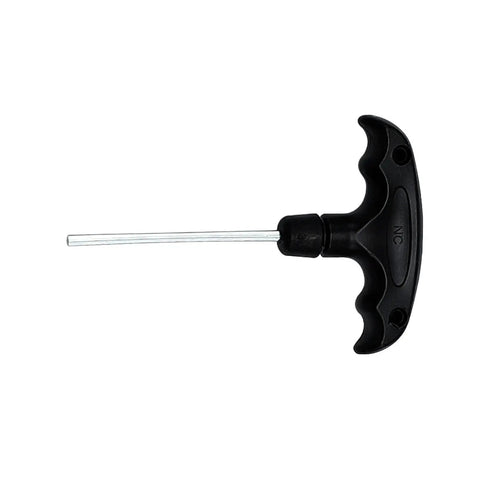 Professional T Shape Hex Socket Wrench With An Anti Slip Steel Handle And Accurate 6 Millimeter Bits For Home Projects Car Service And Quick Fix Work That Gets You Out Of Tight Spots, ergonomic design with black grip.