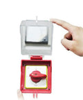 Slick Transparent Push Start Button Cover Hella Sturdy Electrical Shield For Emergency Stop Switches With Quick Swap Base in use.