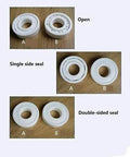 Premium Zirconium Oxide Ceramic Bearings Double Sealed Run Slick And Lock Tight For Precision Machines And Daily Repairs Rock Solid Construction Effortless Swap Upgrade Pack In 20Mm To 25Mm Sizes showing open and sealed designs.