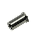 Top Shelf Hex Blind Standoffs Built From Tough Passivated Stainless Steel Using A Standard 4-40 Thread And A Slim 0.437 Inch Length Perfect For Rack And Server Chassis Mods Comes As A Straight Up Ten Piece Bundle showing a single hex standoff.