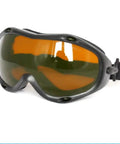 Top Tier Laser Protective Goggles With Badass Od5 Plus Shield For High Power Uv Yag And Near Infrared Diode Lasers side view with orange lens