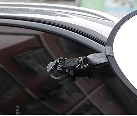 Heavy Duty Suction Cup Anchors With Securing Hook 4 Pack, Camping Tarp Accessory For Cars, installed on car window, green