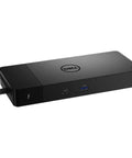 Thunderbolt USB C Docking Station With 130W Power Delivery Handles Quad 4K Displays Plug And Play With Included Top Shelf Bluetooth Speaker Providing Crisp Audio For No Hassle Workspace Setup, black hub with ports.