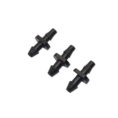 4000 Pieces 3 To 5mm Hose Connectors Kit With Double Barbed Adapters For Garden Irrigation Systems Micro Hose Fittings Watering Accessories Greenhouse Water Fittings Nozzles And Sprinklers, black plastic