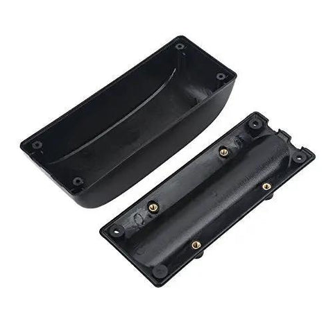 Built Tough Plastic Controller Box For Electric Mountain Bikes Featuring Rugged Lithium Battery Enclosure Case, showing inside and outside view.