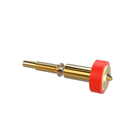 Built Like A Tank Dual Gear Direct Drive Extruder Hotend Kit With Ptc Heater Core And Zero Clog 0.6Mm Brass Nozzle close-up view