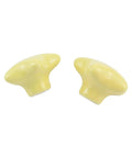 6 Piece Star Shaped Ceramic Cabinet Knobs Glossy Drawer Pulls For Kitchen Cabinets Bedroom Furniture Solid Colors Nordic Vibe Hardware With Screws Zero Hassle Installation Major Style Boost - Yellow star-shaped knobs
