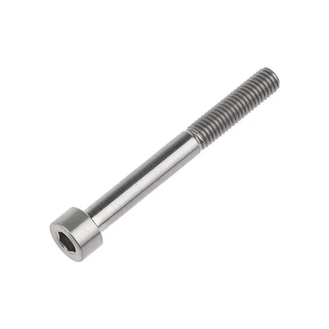 Kickass Grade 5 Titanium M5x45mm Hex Socket Head Screw with Standard Allen Drive for smooth builds.