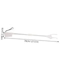 Long Reach Grabber Tool For Seniors 28 Inch Portable Reacher With Non Slip Grip And Stainless Steel Claw Ideal For Kitchen Balcony Home Care Travel. White, 70cm length.