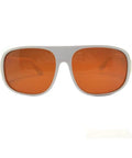 Multi Wave Heavy Duty Infrared Laser Protective Glasses Rock Solid Safety Eyewear Designed For 532nm 808nm 1064nm Systems Clear Lens with orange lenses and white frame