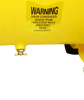 Heavy Duty 13 Gallon Air Compressor With Powerful 4.5HP Oil-Lubricated Motor And 115 Psi Horizontal Tank drain valve for easy maintenance.