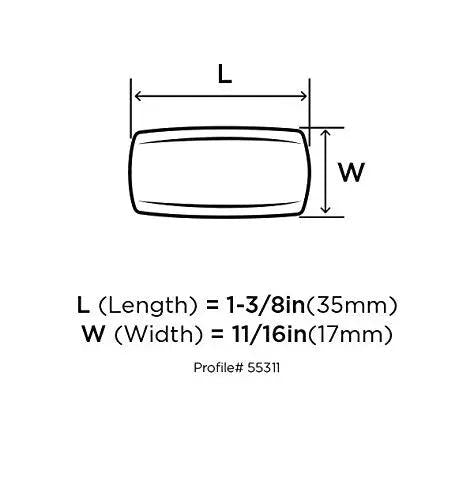 Dimensions for Bring Some Serious Swagger To Your Cabinetry With Professional Grade Solid Zinc Black Bronze 1 3/8 Inch Cabinet Knobs.