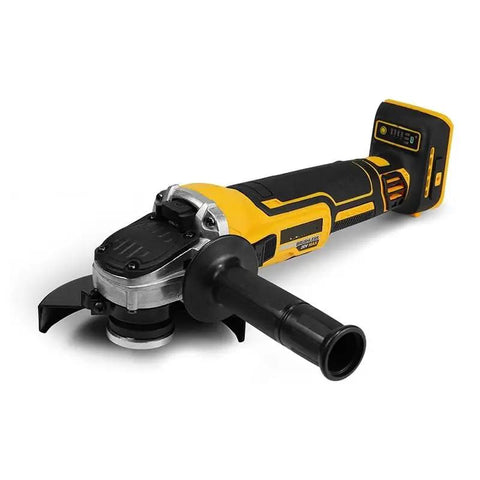 125mm Cordless Brushless Angle Grinder Kick Ass Power Tool Heavy Duty Polisher Machine rugged design with side handle for precision cutting.