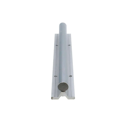 Smooth SBR12 Linear Guide Rail Kit With 4 Sliding Block Bearings And Two Precision Support Bars For CNC Routers Plus Lock Tool For Zero Stick Slip Action, front view