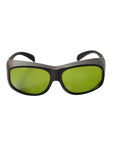Heavy Duty Infrared Laser Safety Glasses With Rock Solid OD 8 Plus Defense Covering The 900 To 1100nm Range Featuring Clear Anti Glare Lenses And Bulletproof Build Quality For Pro Labs And Workspaces, front view.