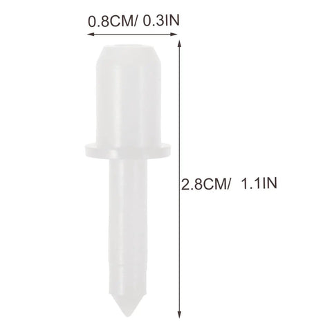 Get Those Plantation Shutters Running Smooth With These Hassle Free Replacement Louver Pins That Snap In Easy For Quick Window Fixes On Any Weekend, 2.8cm spring loaded white louver pin.