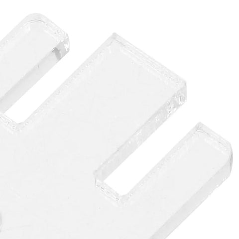 10 Pack Yarn Tensioner Adapters For Addi Knitting Machines Removable Yarn Tension Control Parts Boost Knitting Efficiency And Precision Compatible With King Brand Machines, clear plastic adapter close-up