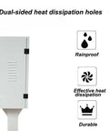 Universal EV Charger Station Cover With Drip Proof Weather Guard And No Fuss Cable Cleanup Plus Heavy Duty Combo Lock For Secure Underground Parking Lot Storage with dual-sided heat dissipation holes