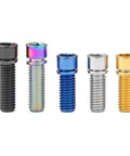 1 Piece M7x20mm Titanium Alloy Hex Socket Cap Screws With Round Washers in different colors showcasing durability and design.
