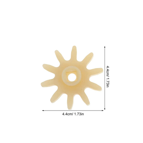 10 Pack Mini Plastic Gear Wheels For Candy Dispensers, High Precision Rotating Mechanism, Compact Design, Easy Install, Universal Candy Machine Replacement Parts For Gumball Machines And Snack Dispensers, 4.4cm