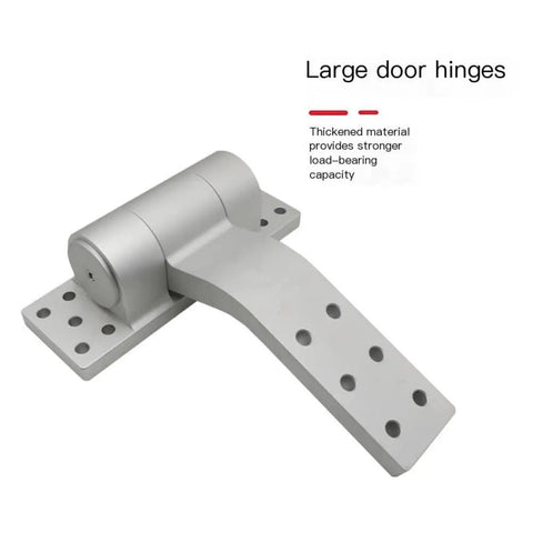 Rock Solid Heavy Duty Aluminum Hinge For Precision Cabinets And Electrical Boxes Featuring Thickened Anodized Finish And High Load Capacity, angled view showing strong design and mounting holes.