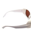 Multi Wave Heavy Duty Infrared Laser Protective Glasses Rock Solid Safety Eyewear Designed For 532nm 808nm 1064nm Systems Clear Lens side view with ergonomic design.